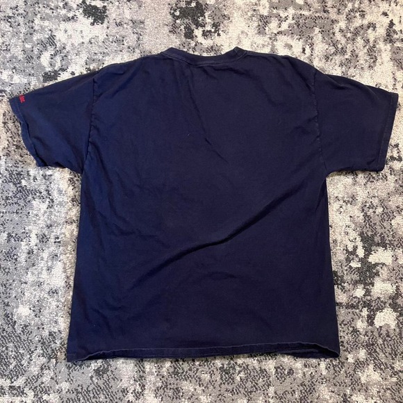 Hanes Beefy-T Rheem Black‎ Red Workwear Pocket T-shirt - Picture 4 of 4